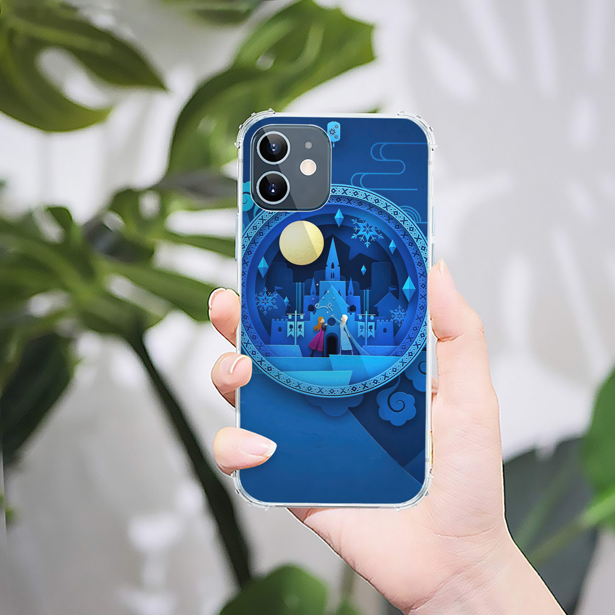 （画像用） アナと雪の女王 アンナ エルサ Frozen Anna Elsa 【iPhone 12シリーズ対応】透明スマホケース（クリアソフトケース）